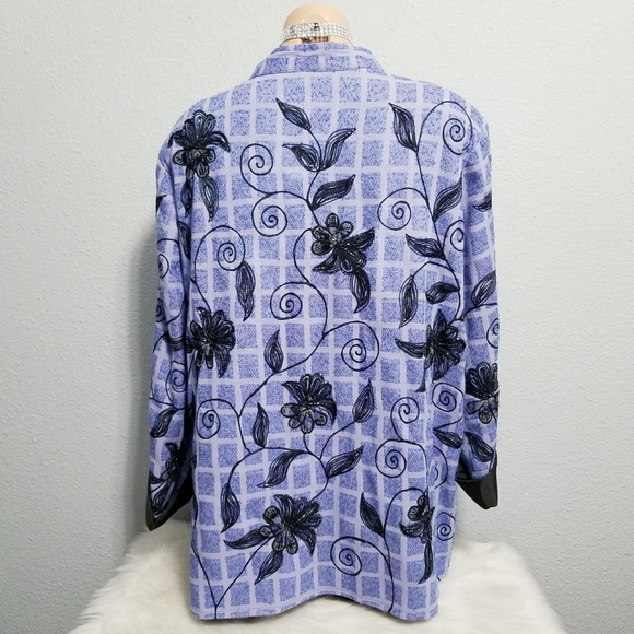 Vintage 90's 2000's Y2K hippie boho beaded art glam jacket LARGE - Picture 2 of 5